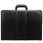 McKlein, V Series, COUGHLIN, Top Grain Cowhide Leather, Leather 4.5" Expandable Attaché Briefcase, Black (80465)