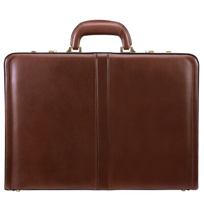 McKlein V Series, REAGAN, Top Grain Cowhide Leather,Attaché Briefcase, Brown (80444)