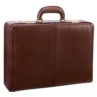 McKlein V Series, REAGAN, Top Grain Cowhide Leather,Attaché Briefcase, Brown (80444)