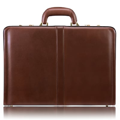 McKlein V Series, REAGAN, Top Grain Cowhide Leather,Attaché Briefcase, Brown (80444)