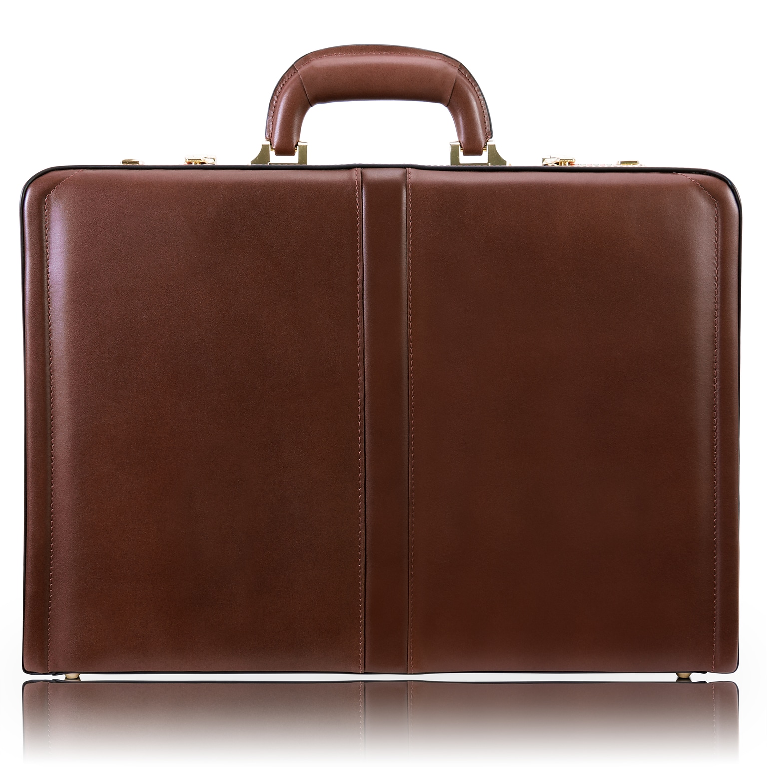 McKlein V Series, REAGAN, Top Grain Cowhide Leather,Attaché Briefcase, Brown (80444)