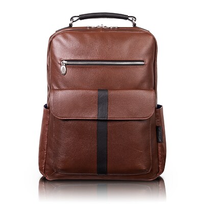 McKlein U Series Logan Laptop Backpack, Brown Leather (19080)