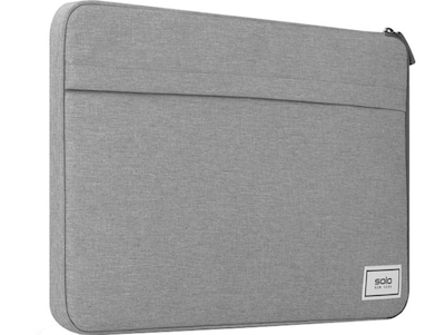 Solo New York Re:cycled Re:focus Polyester Laptop Sleeve for 11.6 Laptops, Gray (UBN112-10)