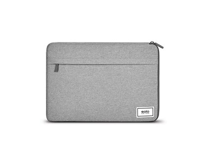 Solo New York Re:cycled Re:focus Polyester Laptop Sleeve for 11.6 Laptops, Gray (UBN112-10)