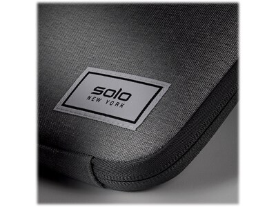 Solo New York Re:cycled Re:focus Polyester Laptop Sleeve for 11.6" Laptops, Gray (UBN112-10)