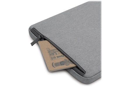Solo New York Re:cycled Re:focus Polyester Laptop Sleeve for 11.6" Laptops, Gray (UBN112-10)