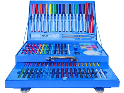 Art 101 Color and Doodle Classic Drawing Kit, Assorted Colors, 121 Pieces (47121)