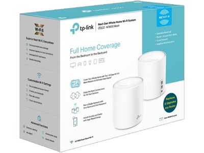 TP-LINK Deco W3600 Whole-Home Mesh Wi-Fi 6 System, AX1800, 2/Pack