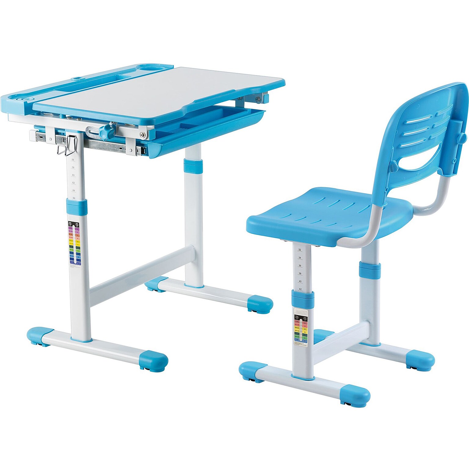 Mount-It! 26 Kids Desk with Chair, Blue (MI-10202)