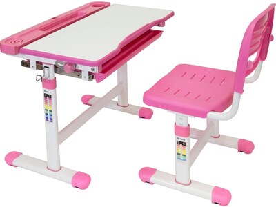 Mount-It! 26 Kids Desk with Chair, Pink (MI-10203)