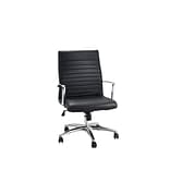 Adiroffice Black Faux Leather Executive Office Chair (638-01-BLK-1)
