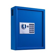 Adiroffice Steel 40 Key Cabinet With Digital Lock, Blue (680-40-BLU)