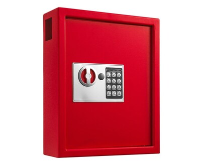 Adiroffice 40 Key Electronic Keypad Cabinets, Red (680-40-RED)