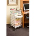 Seville Classics 10-Drawer Organizer Cart, Frosted White (SHE16218WB)