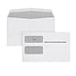 TOPS 2023 Double Window Tax Form Gummed Envelopes, White, 100/Pack (7956E-S)