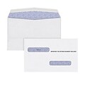 TOPS 2023 Pressure Seal Double Window Tax Form Envelopes, White, 100/Pack (DWR4-S)