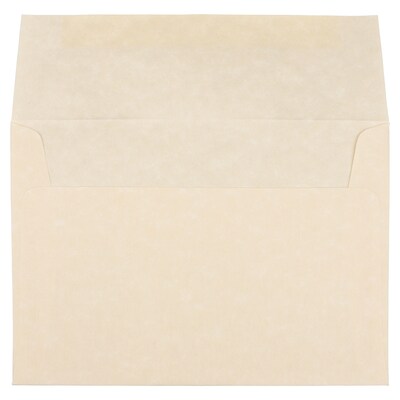 JAM Paper A7 Parchment Invitation Envelopes, 5.25 x 7.25, Natural Recycled, 25/Pack (35394)