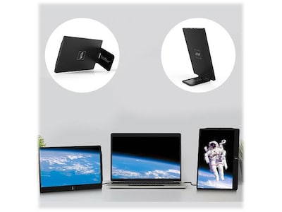 SideTrak Swivel 12.5" 60 Hz LED Portable Monitor, Black (STTL12BL)
