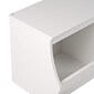 Prepac Monterey Stacked 4-Bin Storage Cubbie, White, Set of 2 (WRSD-0002-2M)