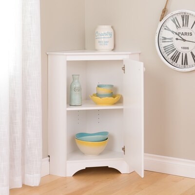 Prepac Elite White Corner Storage Cabinet (WSCC-0603-1)
