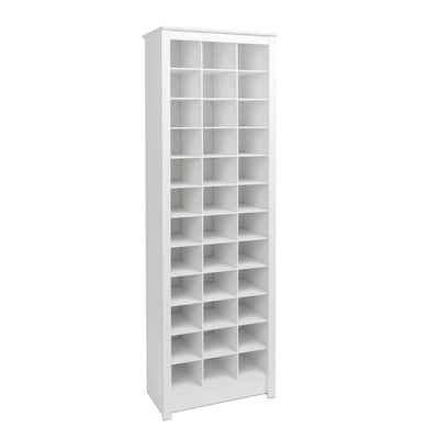 Prepac Space-Saving Shoe Storage Cabinet, White (WUSR-0009-1)