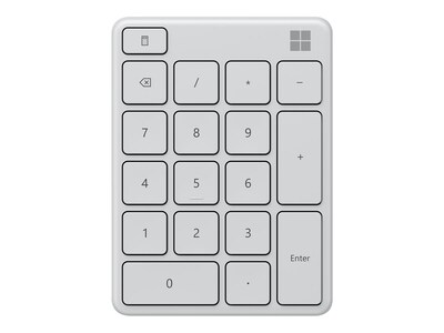 Microsoft Number Pad Wireless Keypad, Glacier (23O-00032)