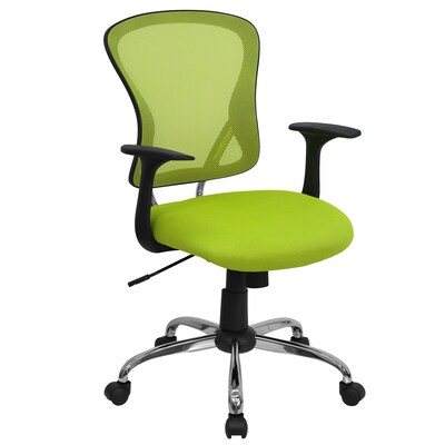 Flash Furniture Alfred Ergonomic Mesh Swivel Mid-Back Task Office Chair, Green (H8369FGN)