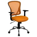 Flash Furniture Alfred Ergonomic Mesh Swivel Mid-Back Task Office Chair, Orange (H8369FORG)
