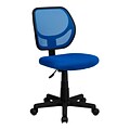 Flash Furniture Neri Armless Ergonomic Mesh Swivel Low Back Task Office Chair, Blue (WA3074BL)