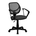 Flash Furniture Neri Ergonomic Mesh Swivel Low Back Task Office Chair, Gray (WA3074GYARM)