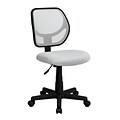 Flash Furniture Neri Armless Ergonomic Mesh Swivel Low Back Task Office Chair, White (WA3074WHT)