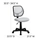 Flash Furniture Mid-Back Task Chair, White