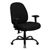 Flash Furniture HERCULES Series Ergonomic Fabric Swivel Big & Tall Executive Office Chair, Black (WL
