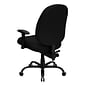 Flash Furniture HERCULES Series Ergonomic Fabric Swivel Big & Tall Executive Office Chair, Black (WL715MGBKA)