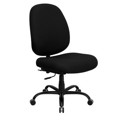 Flash Furniture HERCULES Series Armless Ergonomic Fabric Swivel Big & Tall Executive Office Chair, B