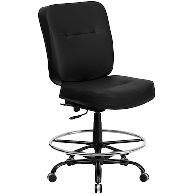 Belnick Hercules™ Series Drafting Stools with Extra Wide Seat, Black