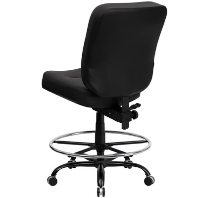 Belnick Hercules™ Series Drafting Stools with Extra Wide Seat, Black