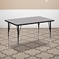 Flash Furniture Wren Rectangular Activity Table, 24" x 48", Height Adjustable, Gray (XUA2448RECGYTA)