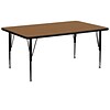 Flash Furniture Rectangle Activity Table, Oak (XUA3072RECOAKTP)