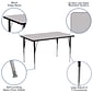 Flash Furniture Rectangle Activity Table, Gray (XUA2448RECGYTA)