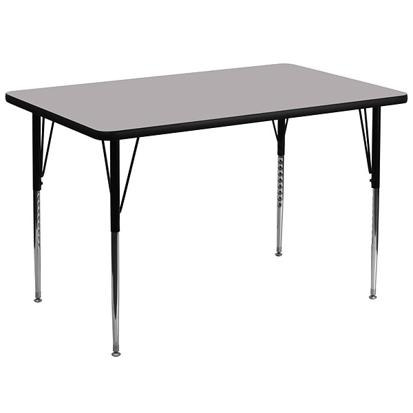 Flash Furniture Rectangle Activity Table, Gray (XUA3672RECGYTA)