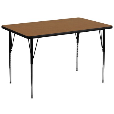 Flash Furniture Rectangle Activity Table, Oak (XUA3672RECOAKTA)