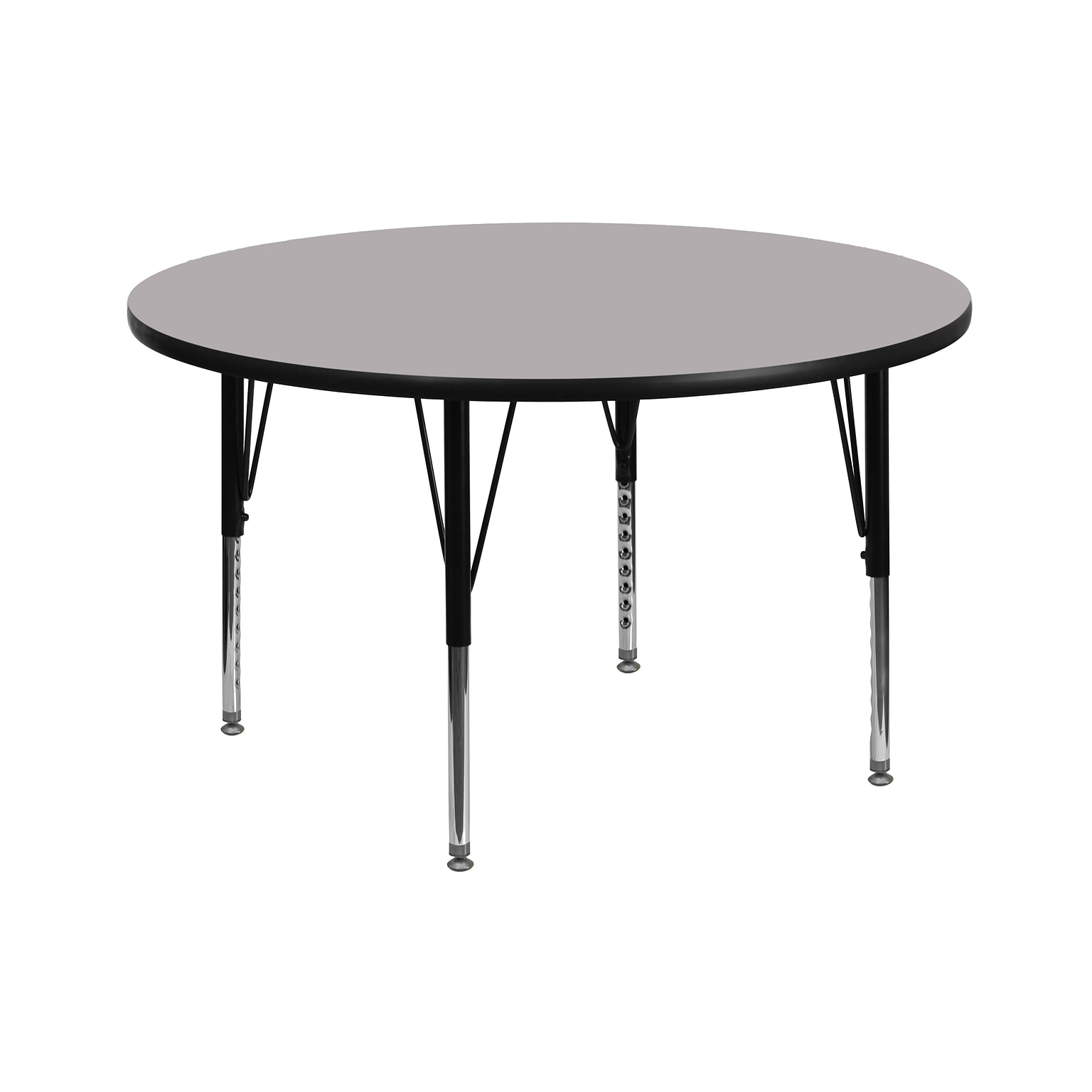 Flash Furniture Wren 42 Round Activity Table, Height Adjustable, Gray (XUA42RNDGYTP)
