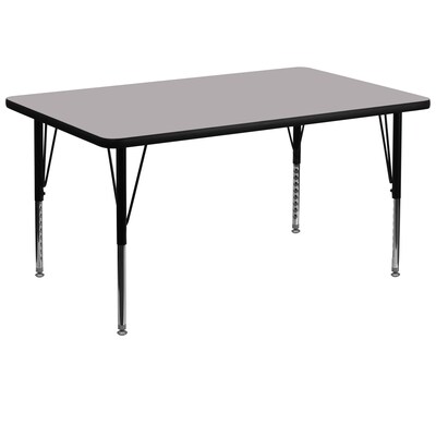 Flash Furniture Rectangle Activity Table, Gray (XUA3672RECGYTP)