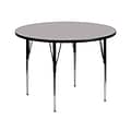 Flash Furniture Wren 42 Round Activity Table, Height Adjustable, Gray (XUA42RNDGYTA)