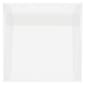 JAM Paper 5.5 x 5.5 Square Translucent Vellum Invitation Envelopes, Clear, 25/Pack (74354)