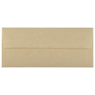 JAM Paper #10 Business Envelope, 4 1/8 x 9 1/2, Brown, 25/Pack (V01722)