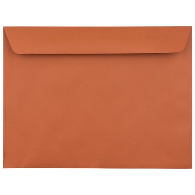 JAM Paper® 9 x 12 Booklet Envelopes, Dark Orange, 25/Pack (61511366)