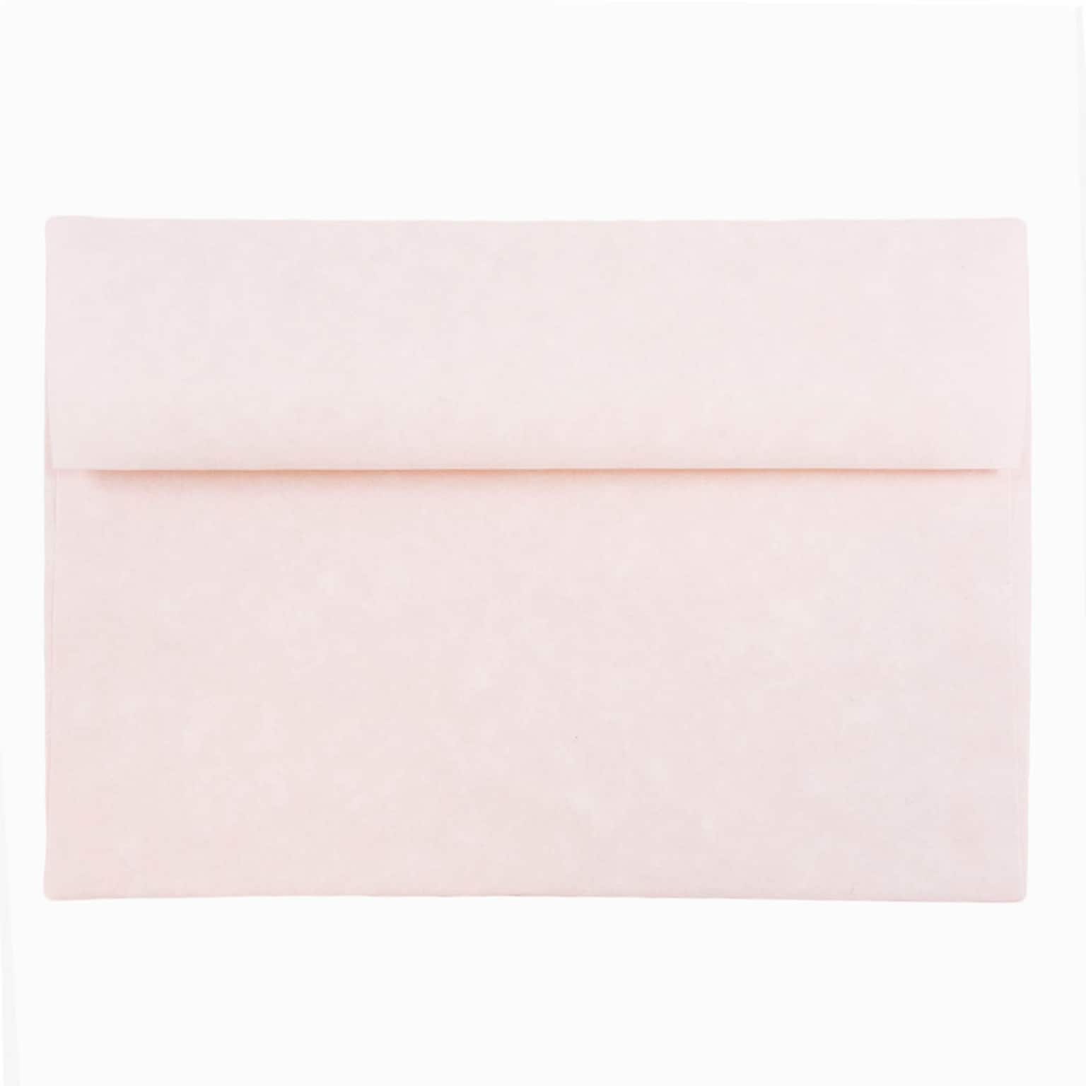 JAM Paper® A8 Parchment Invitation Envelopes, 5.5 x 8.125, Pink Recycled, 25/Pack (63750)