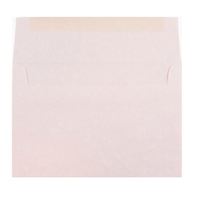 JAM Paper® A8 Parchment Invitation Envelopes, 5.5 x 8.125, Pink Recycled, 25/Pack (63750)